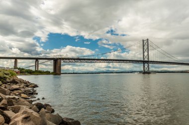 The Forth Bridge, South Queensferry near Edinburgh, Scotland clipart