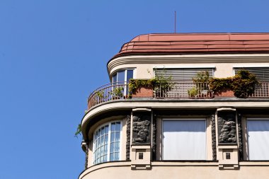 Art nouveau building clipart