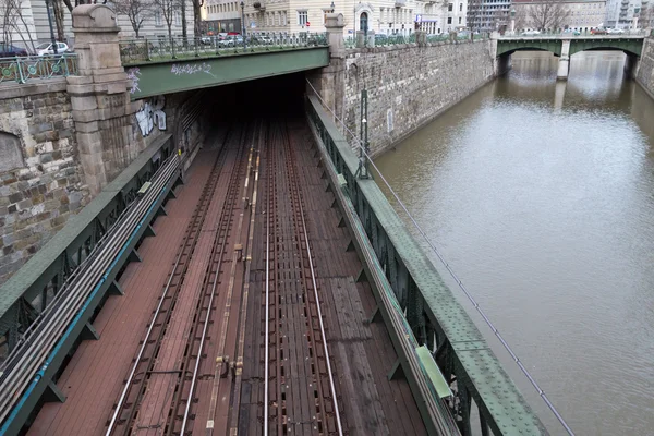 Vídeňská podzemní most — Stock fotografie