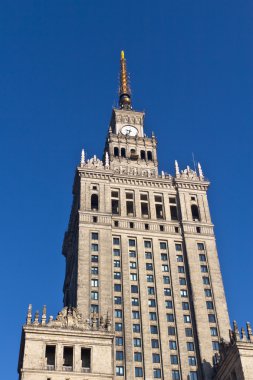 Palace of culture and science in Warsaw clipart