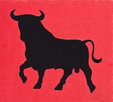 Spanish bull symbol clipart