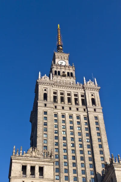 Palace of culture and science in Warsaw — Stock Photo, Image