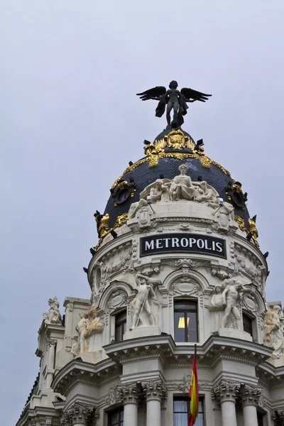 大都会建筑在马德里 — 图库照片