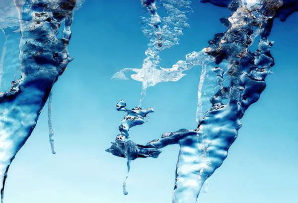 Blue ice abstract — Stock Photo, Image