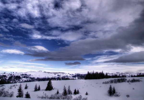 Nuvens no inverno — Fotografia de Stock