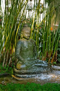 Buddha fountain clipart