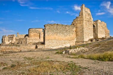 Calatrava la Vieja Castle Ruins in Spain clipart