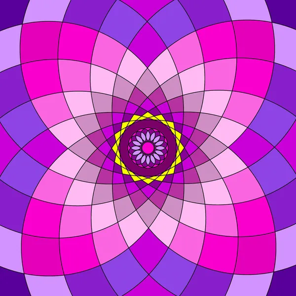 Patchwork-Mandala dísz minta virág rajz — Stock Fotó