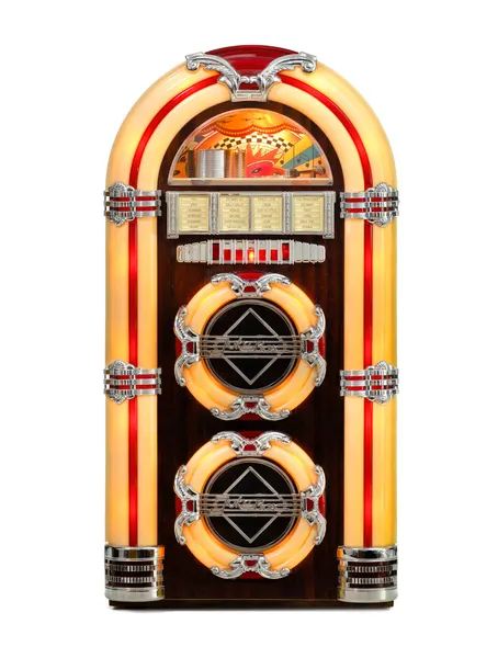 Retro jukebox, samostatný — Stock fotografie