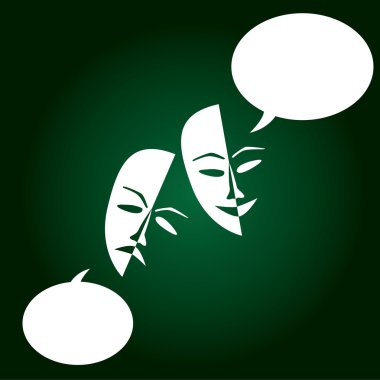 Theatre masks lucky sad clipart