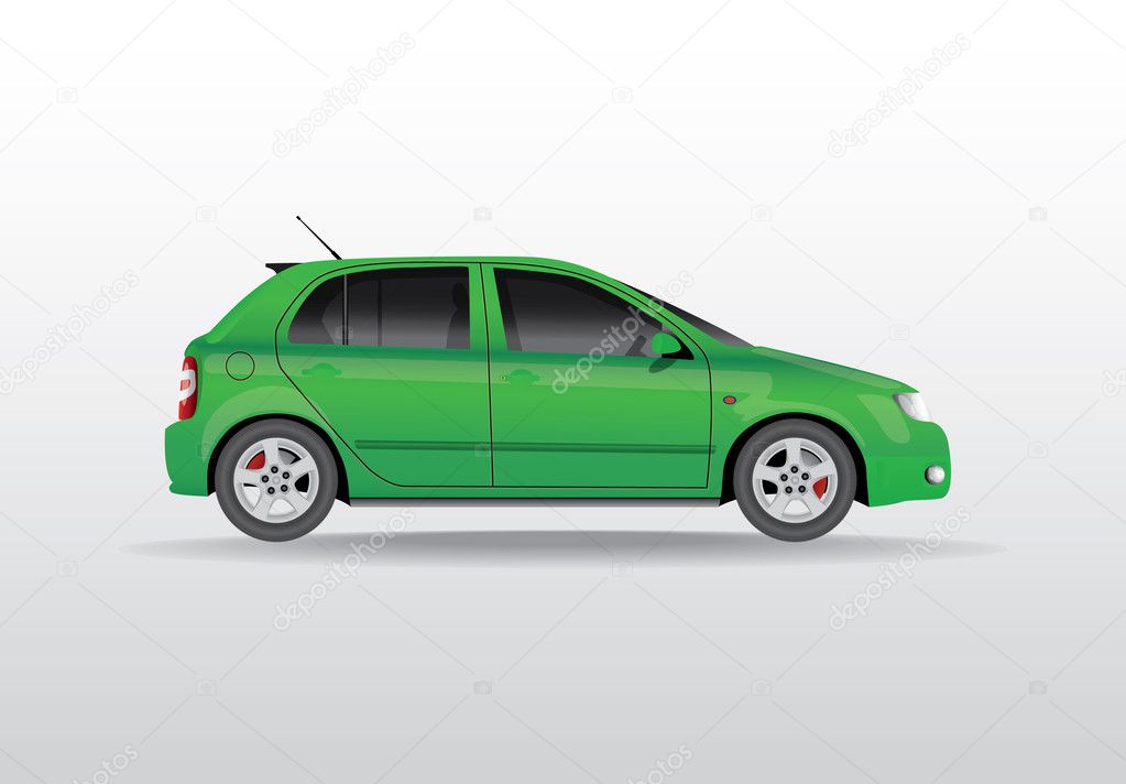 Car From The Side Vector Image By C I3alda Vector Stock 9167432
