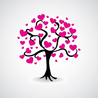 Tree from hearts clipart