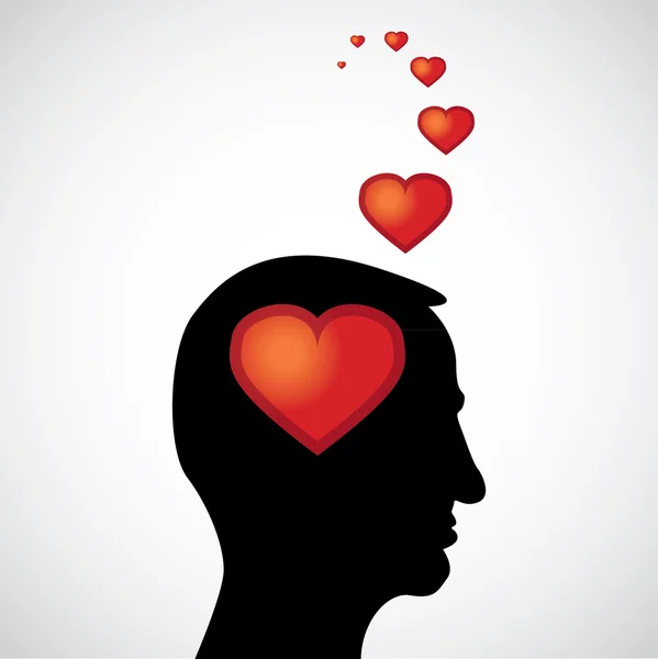 Καρδιά και στο μυαλό — Διανυσματικό Αρχείο