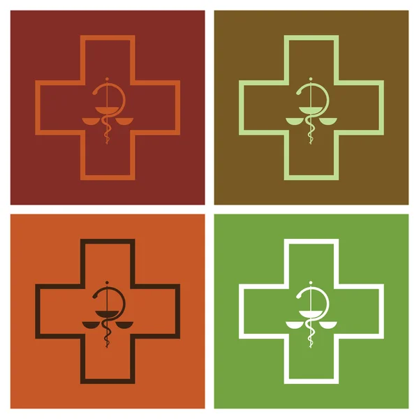 Ιατρική σύμβολο Σταυρός — Διανυσματικό Αρχείο