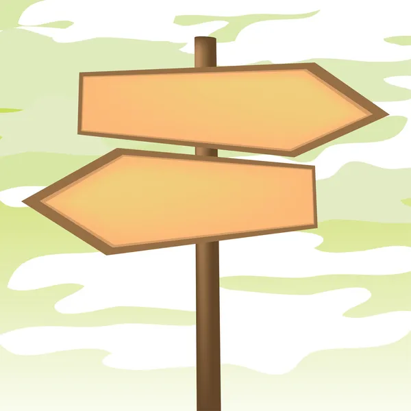 Flèche directionnelle vierge signe — Image vectorielle