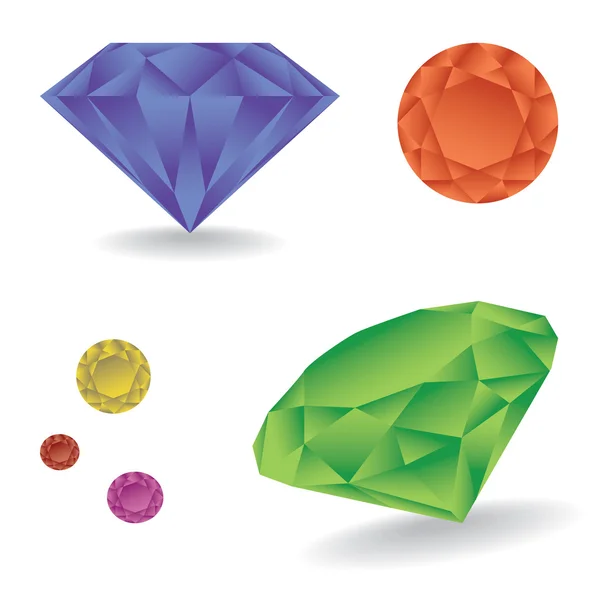 Diamantes brillantes — Vector de stock