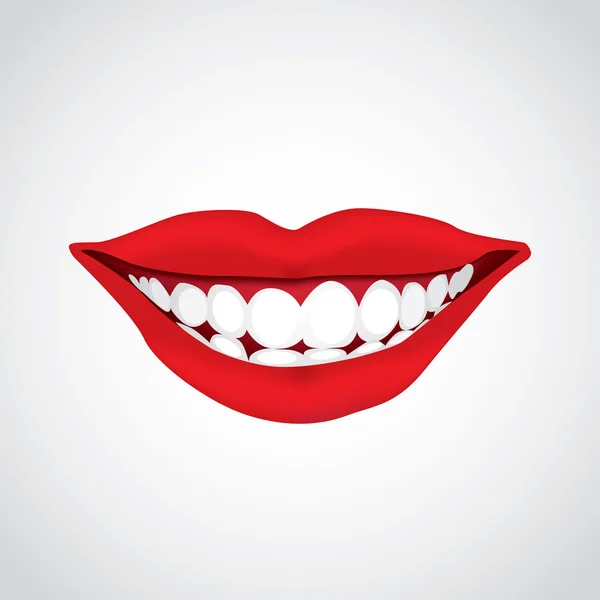 Beautiful woman´s mouth — Stock vektor