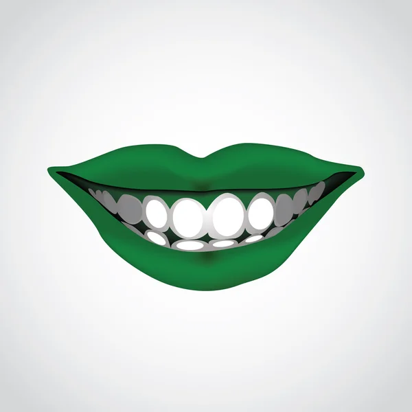 Mulut wanita cantik - Stok Vektor