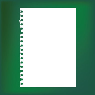 Blank notepad paper clipart