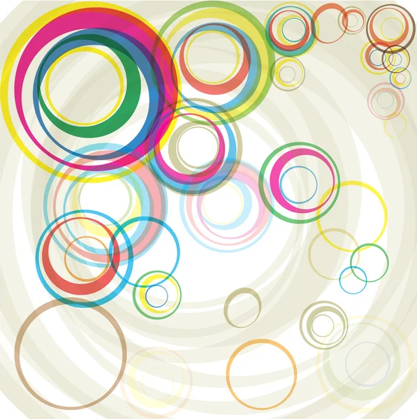 Абстрактные цветовые круги — стоковый вектор