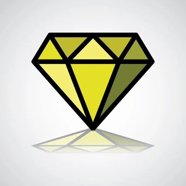 Diamantsymbol — Stock vektor