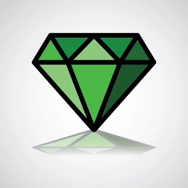 Diamant symbool — Stockvector