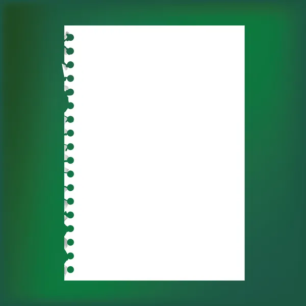 Пустий блокнот паперу — стоковий вектор