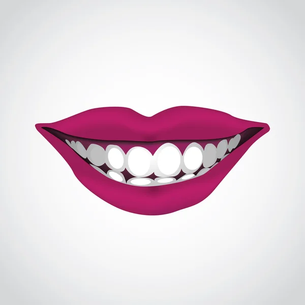 Belle bouche de femme — Image vectorielle