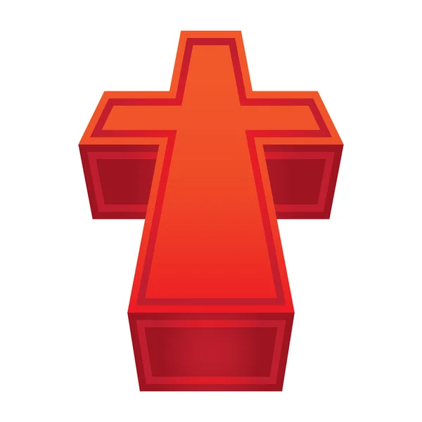 Croce cristiana — Vettoriale Stock