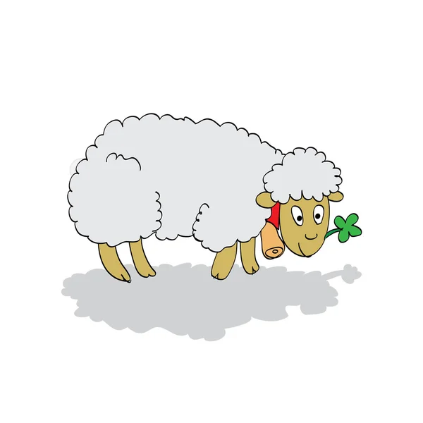 Cute lamb — Stock Vector