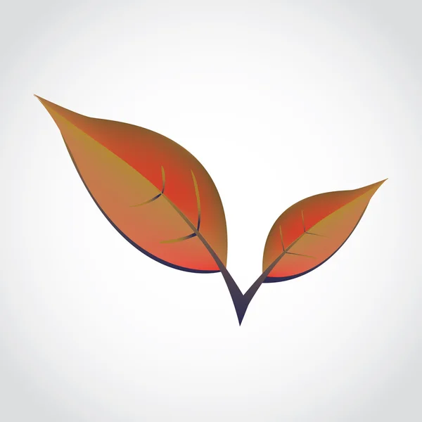 Oranžová jarní leafs — Stockový vektor