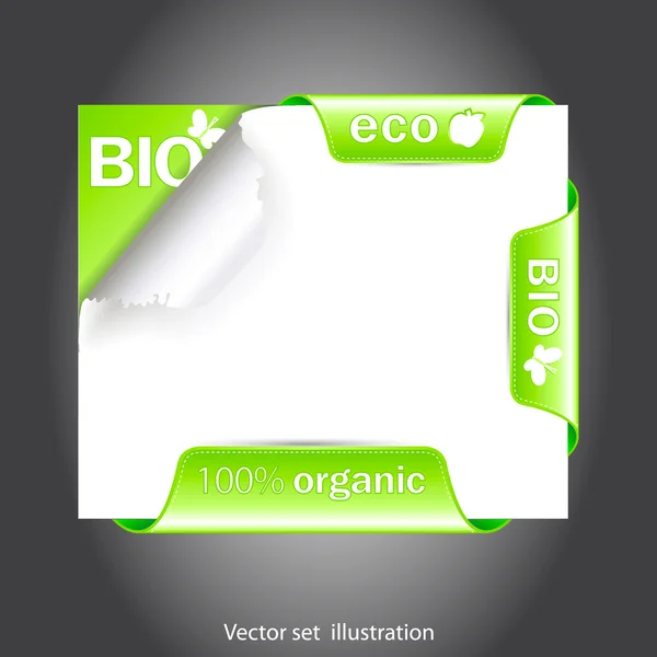 Set van groene ecologie pictogrammen — Stockvector