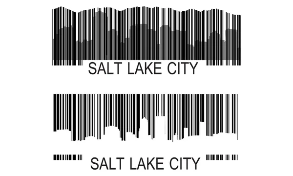 Salt lake city barkod — Stok Vektör