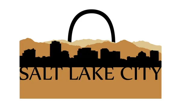 Shopping a Salt Lake City — Vettoriale Stock