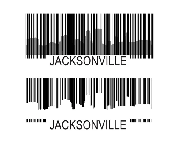 Jacksonville barkod — Stok Vektör