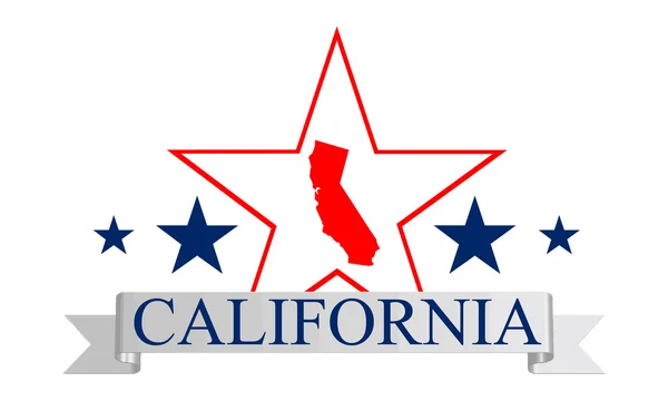 Estrella de California — Stockvector