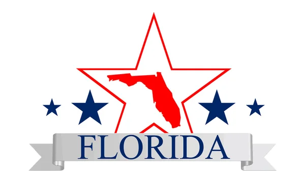 Florida yıldız — Stok Vektör