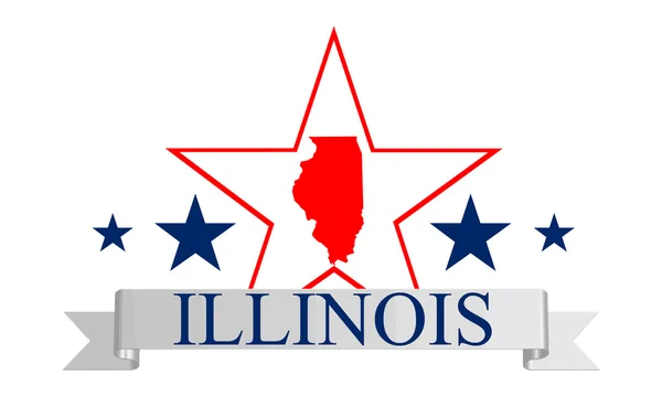 Cadre Illinois — Image vectorielle