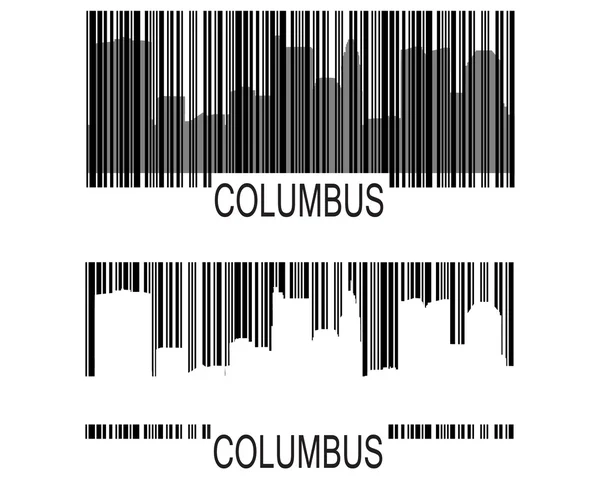 Columbus barcode — Stock Vector