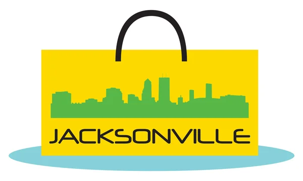 Compras Jacksonville — Vector de stock