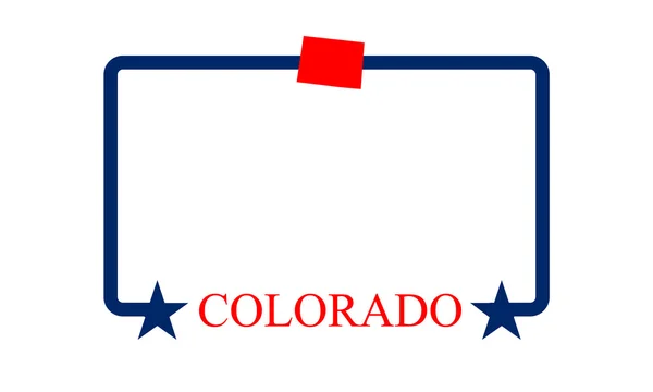 Colorado frame — Stock Vector