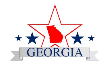 Georgia star clipart