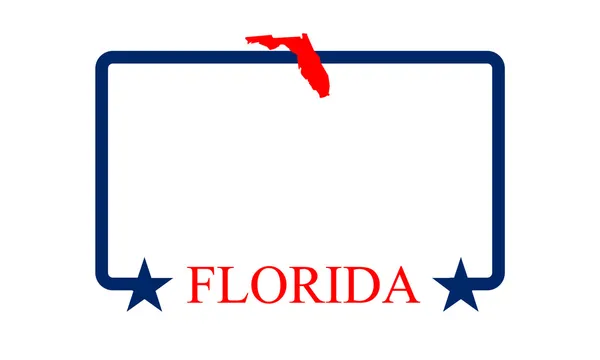 Florida çerçeve — Stok Vektör