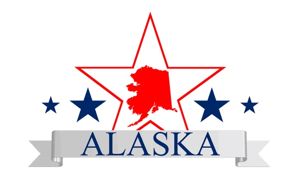 Alaska yıldız — Stok Vektör
