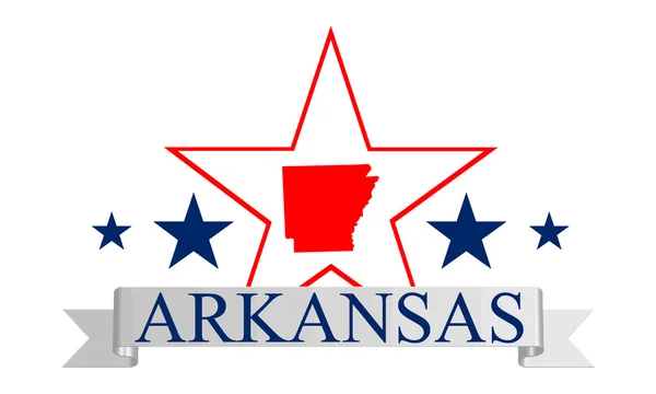 Stella dell'Arkansas — Vettoriale Stock