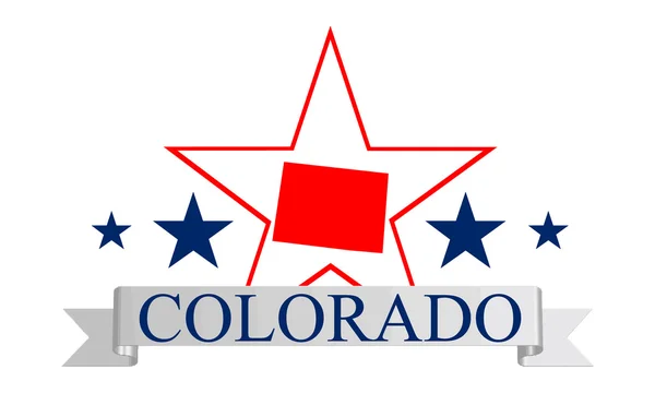Colorado star — Stock Vector