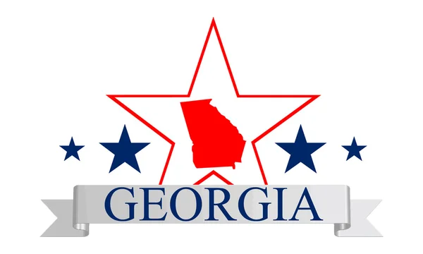 Georgia star — Stock Vector
