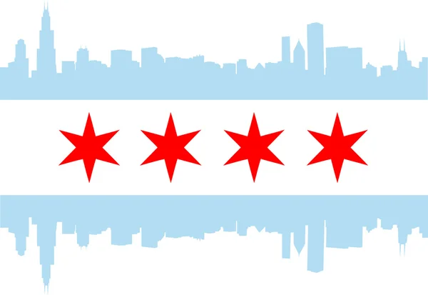 Σημαία του Σικάγο Διάνυσμα Αρχείου