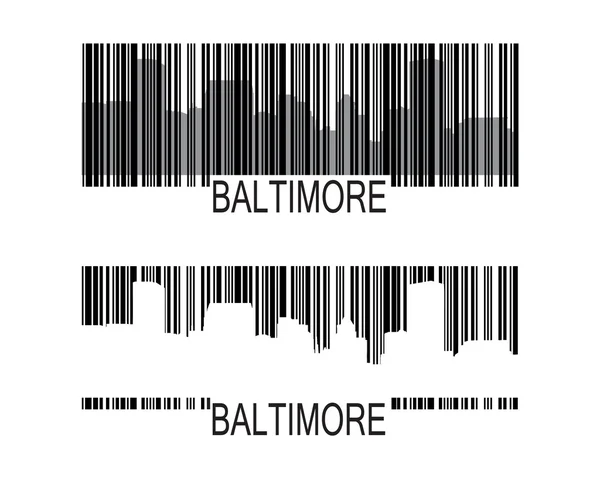 Código de barras Baltimore — Archivo Imágenes Vectoriales