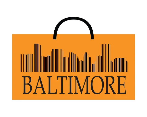 Baltimore shopping — Stock Vector